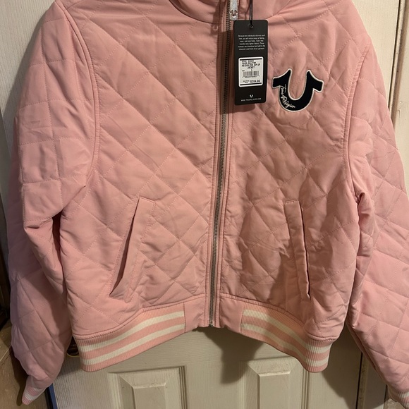 True Religion Pink Quilted Puffer Jackets - Picture 3 of 3
